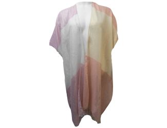 Lurex Plaid Kimono