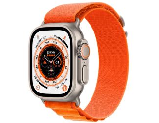 49MM Titanium Case with Orange Alpine Loop - (Large)