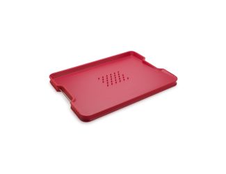 Cut & Carve Plus Multi-Function Large Cutting Board Red