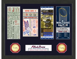 Atlanta Braves 4-Time World Series Champions Ticket Collection