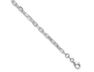 Sterling Silver Rhodium-plated Multi-strand Bracelet