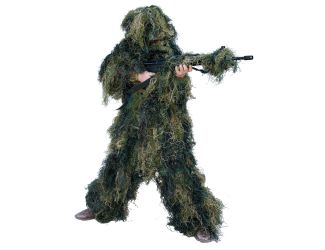 5-Piece Ghillie Suit Woodland - Yout Size 14-16