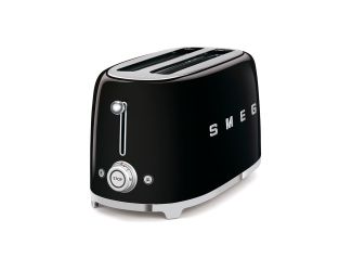 50's Retro Style 2 Slot 4 Slice Toaster Black