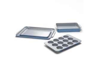 5pc Non-Toxic Nonstick Ceramic Bakeware Set Slate