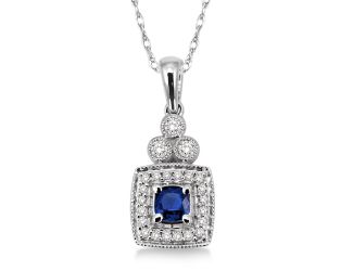 Diamond & Sapphire Necklace