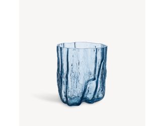 Crackle Vase Tall Blue