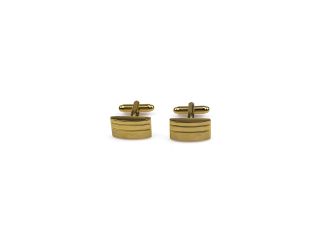 18K Gold Plated Rectangle Cufflinks