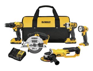 20V MAX Compact 5-Tool Combo Kit - Drill/Driver Impact Grinder Light Saw