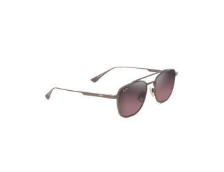 Kahana Polarized Sunglasses Matte Brown Frame Maui Rose Lens