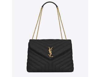 Lou Lou Chain Bag Quilted Leather Size Medium