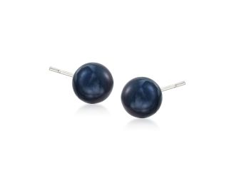 Black Freshwater Pearl Earrings