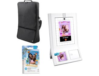 Sprocket Photobooth white + Zink 50 paper pack & Carrying case