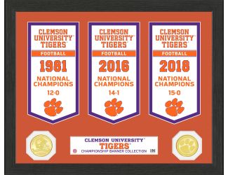 Clemson University Tigers National Champions Banner Collection Photo Mint
