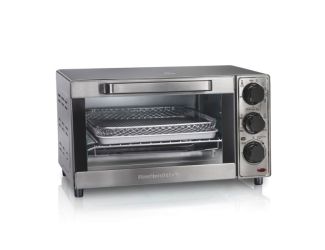 Sure-Crisp 4 Slice Air Fryer Toaster Oven Stainless Steel