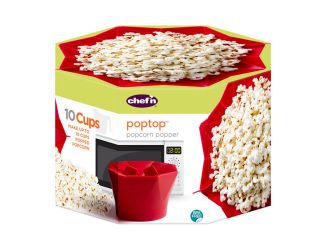 PopTop Microwave Popcorn Popper - Red