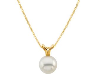 14K Y Akoya Pearl 18" Necklace