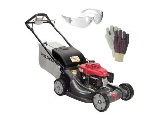 21" Self-Propelled, 4-N-1, Variable Speed Select Drive Lawn Mower Package