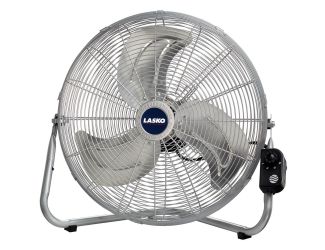 20 In. High Velocity Floor Fan with QuickMount in Silver