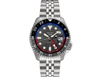 Seiko 5 Sports SS Automatic GMT Charcoal Dial