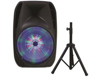 15" Professional Bluetooth DJ Speaker w/ Tripod Stand