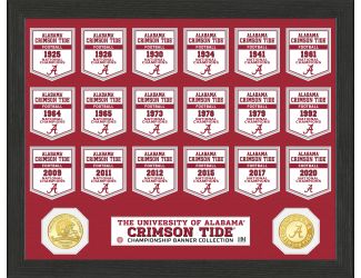 University of Alabama Crimson Tide National Champions Banner Collection Photo Mint
