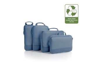 Heys Ecotex Compression Packing Cube 4pc Set - Blue Ocean