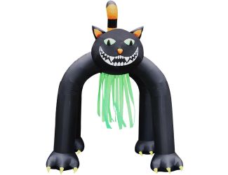 10-Ft. Tall Pre-lit Inflatable Black Cat Arch
