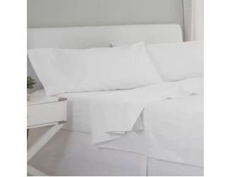 T1200 thread Count sheet set Queen - (White)