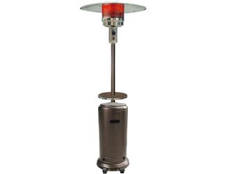 7-Ft. 48,000 BTU Steel Umbrella Propane Patio Heater in Hammered Bronze