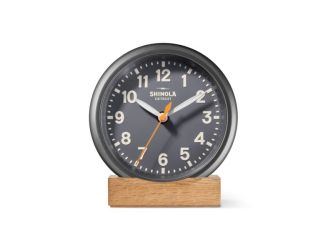 The Runwell 6-inch Desk Clock - Gunmetal/Gray