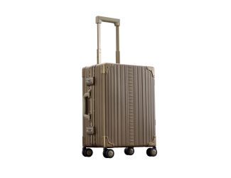 Aleon 21" Carry-On  Aluminum Hardside Luggage (Champagne) Brown