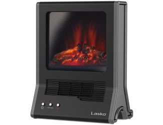 Ultra Ceramic Fireplace Heater - Black