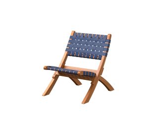 Sava Indoor/Outdoor Folding Chair Navy Blue Webbing