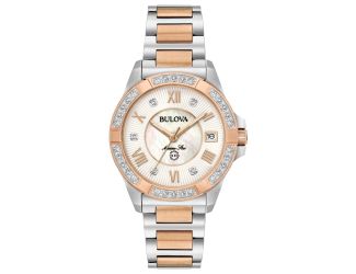 Ladies Marine Star Rose Gold & Silver-Tone Diamond Watch