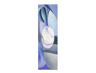 Avril Modern Geo Cotton Blend Scarf