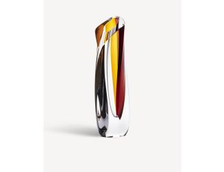 Saraband Vase magenta/red & amber