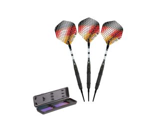 Elkadart Titanium 90% Tungsten Soft Tip Darts Black Titanium Coating 18 Grams