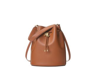 Andie Leather Large Drawstring Bag Lauren Tan