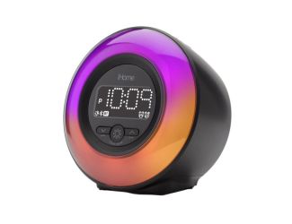 iHome Powerclock Glow Bluetooth Color Changing Alarm Clock IBT295B