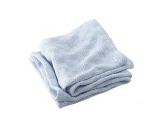 Faribault Mill Pogonia Cotton Baby Blanket - Blue