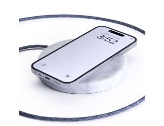 Einova Classic Wireless Charging Stone in White Marble