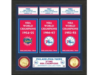 Philadelphia 76ers "Banner" Bronze Coin Photo Mint