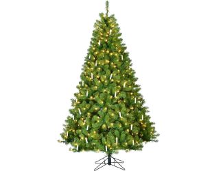 6.5-Ft. Vintage Christmas Tree with Classic Candles and Warm White LED Lights