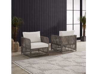 Granite Bay 2-Piece Wicker Outdoor Chair Set
