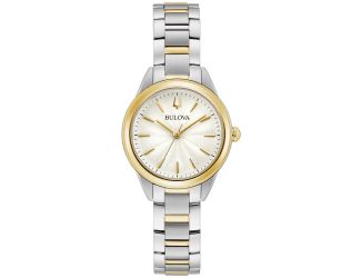 Ladies Sutton Classic Two-Tone Stainless Steel Watch White Dial