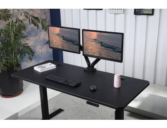 K Series 60" Standing Desk with Rectangular Top - Black