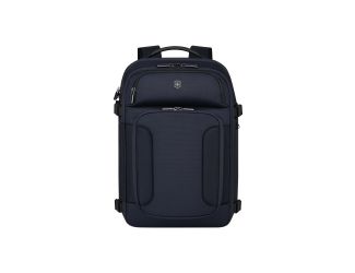 Werks Traveler 7.0, Boarding Bag, Backpack with 15.6'' Laptop and 11'' Tablet Compartment, Navy Blue