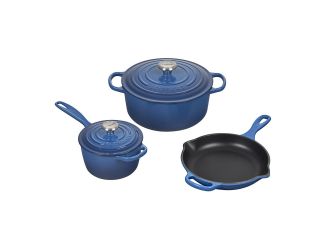 5pc Signature Cast Iron Cookware Set Marseille