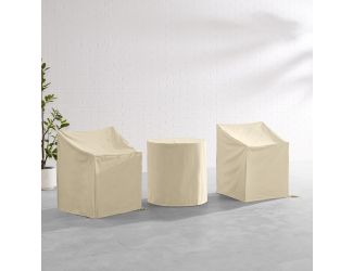 3Pc Outdoor Bistro Furniture Cover Set