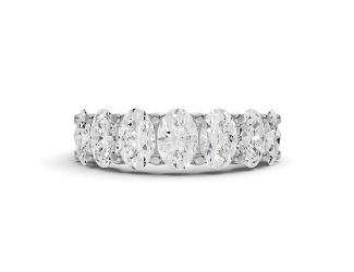 1CTW 7 Stone Oval Lab Diamond Band Size 5